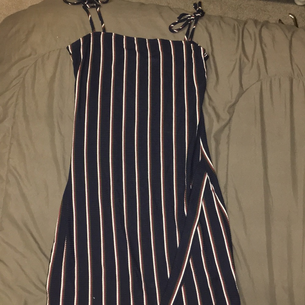 striped body dress